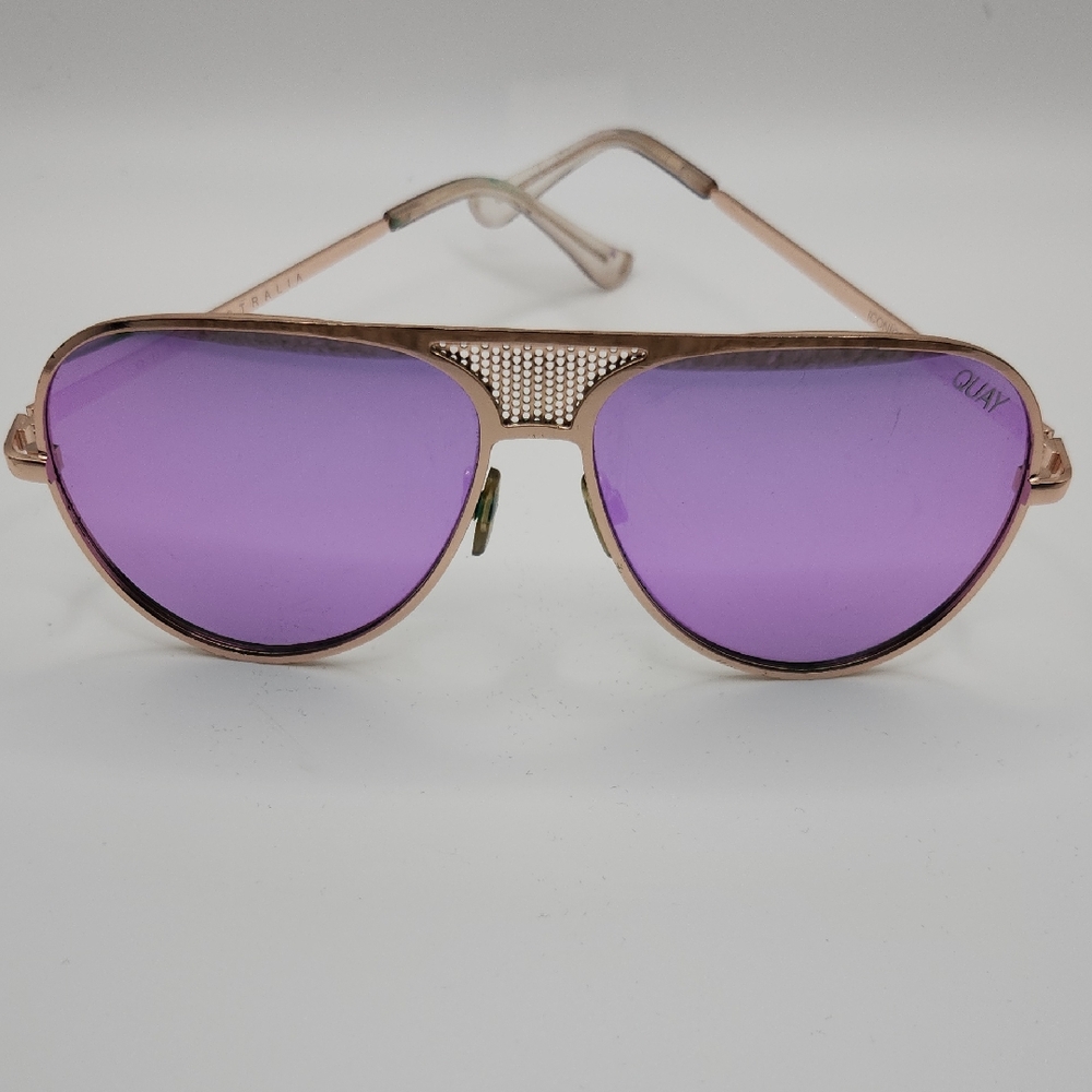 Quay Australia Purple Aviator Sunglasses